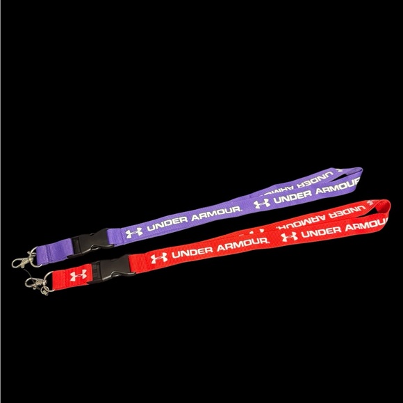 Under Armour Dual Lanyard Set in Red and Purple - Picture 1 of 1